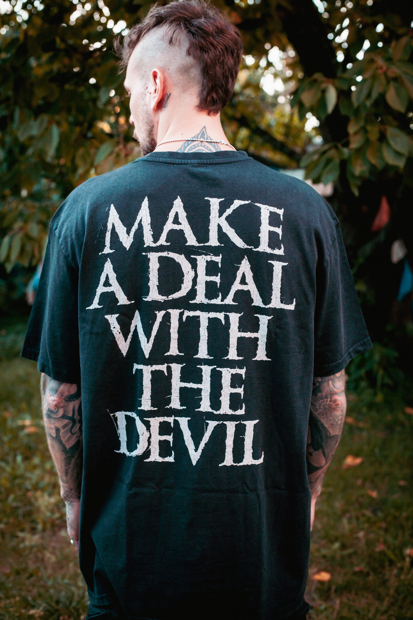 WASHED OUT MAKE A DEAL WITH THE DEVIL SHIRT